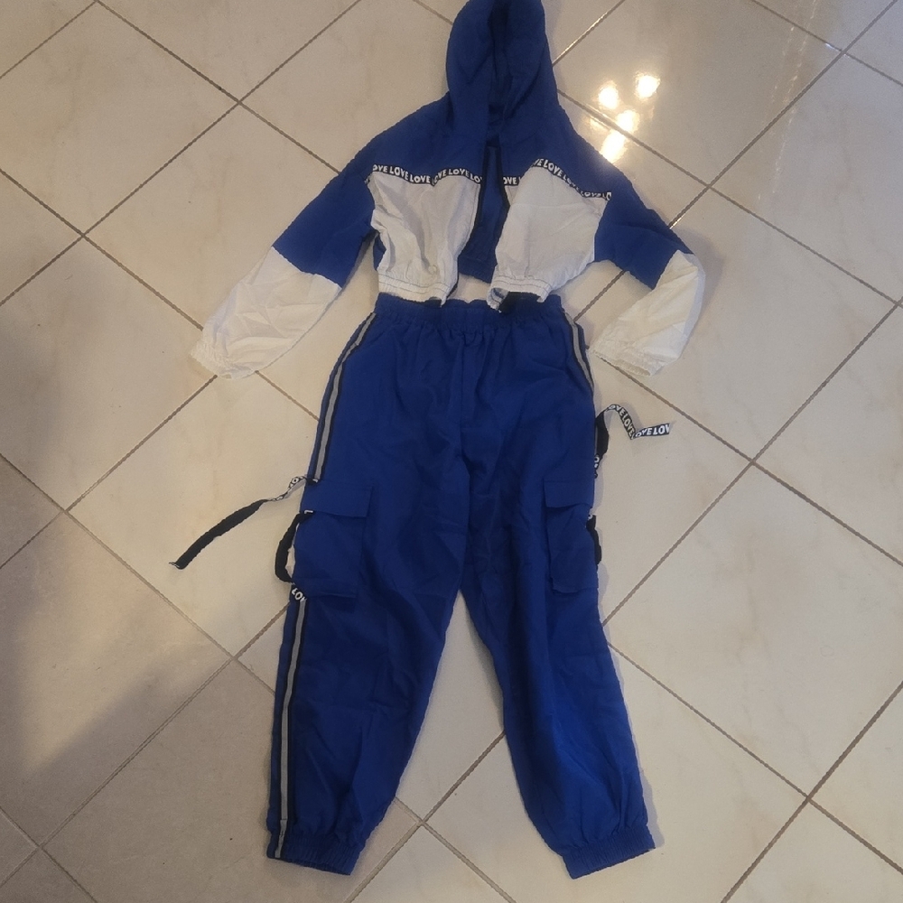 SHEIN Blue Elastic Waist Pants